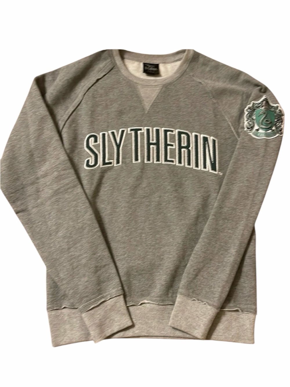 NWT Harry Potter Slytherin Sweatshirt Colligate Hogwarts Shirt House Class Tee